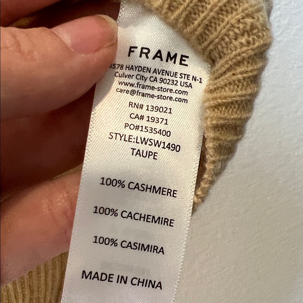 Frame Denim Cashmere Scoop Neck Sweater - Picture 6 of 6